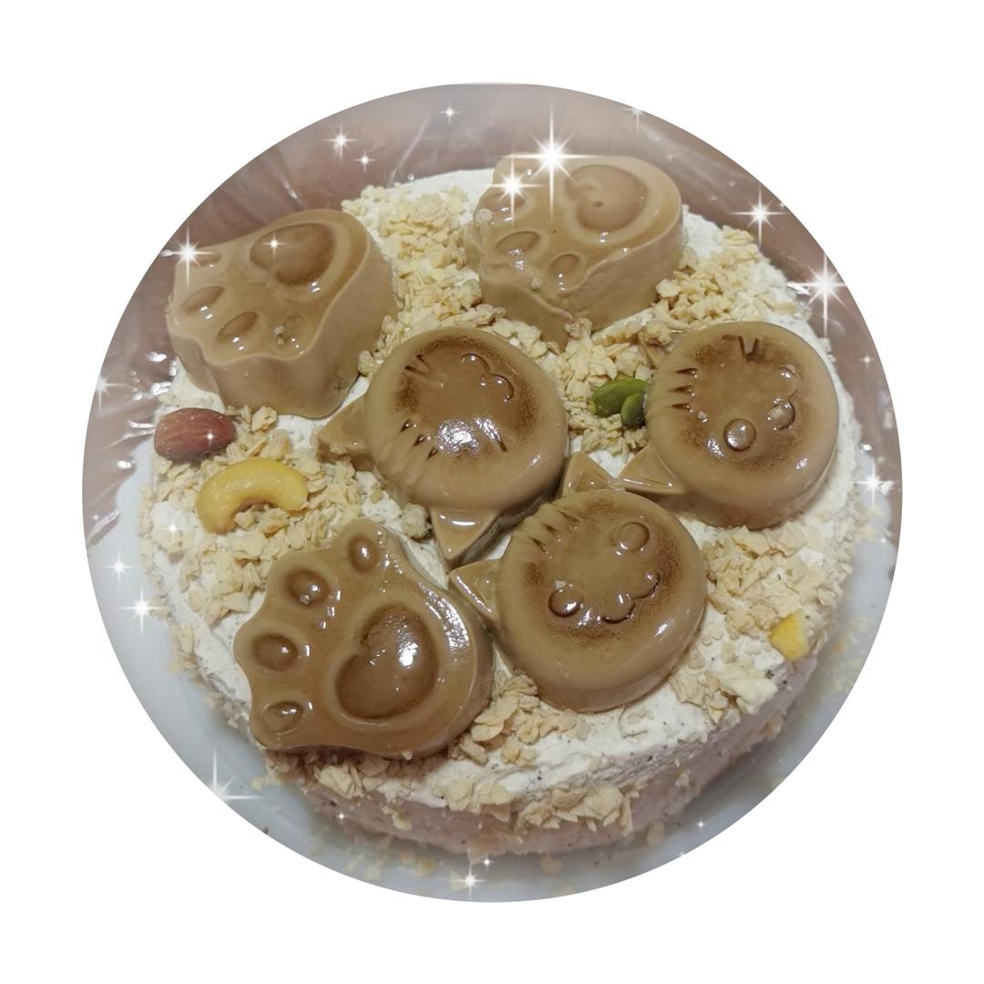 6寸咖啡戚风+咖啡奶油➕咖啡奶冻