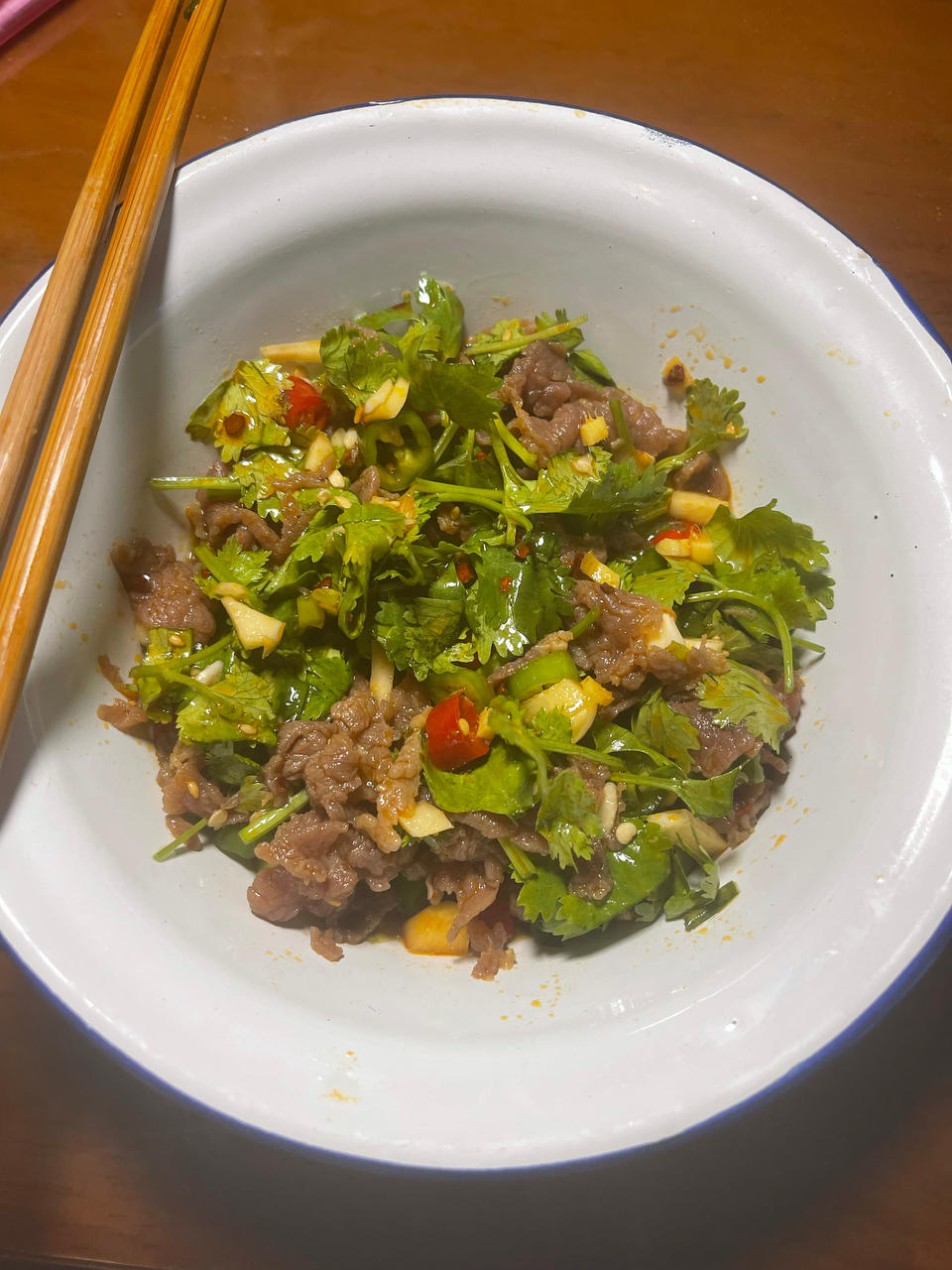 超级快手香菜拌牛肉