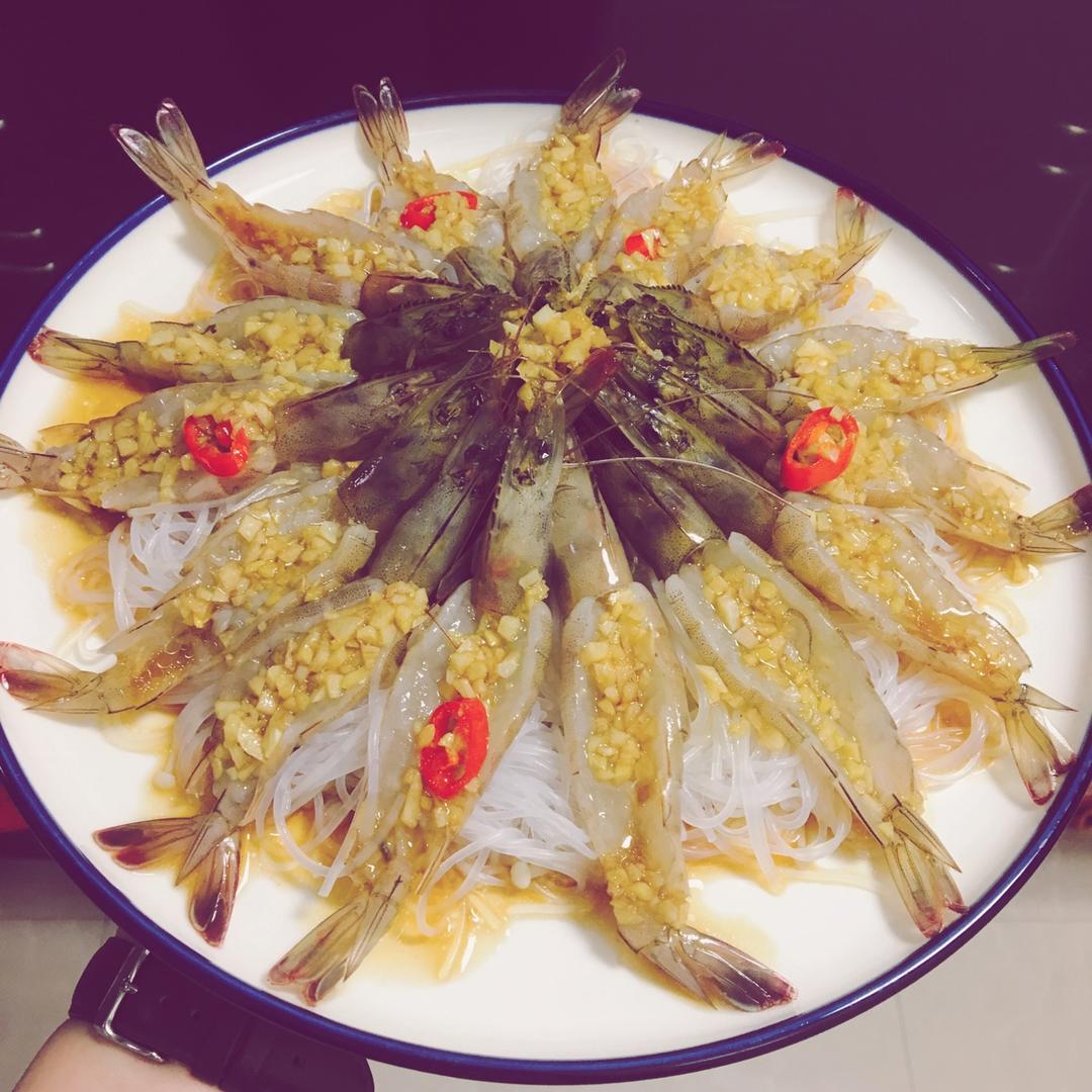 【食材包操作说明】 蒜蓉粉丝开背虾