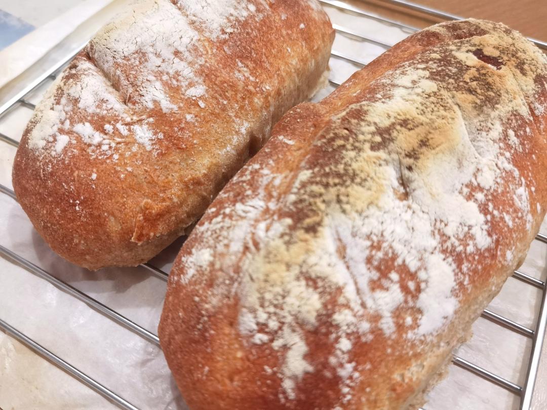 无糖无油的全麦欧包