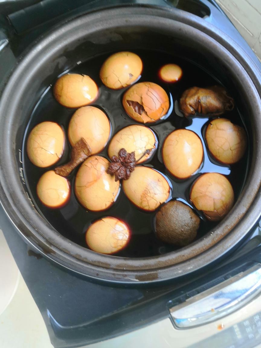 电饭煲煮五香茶叶蛋