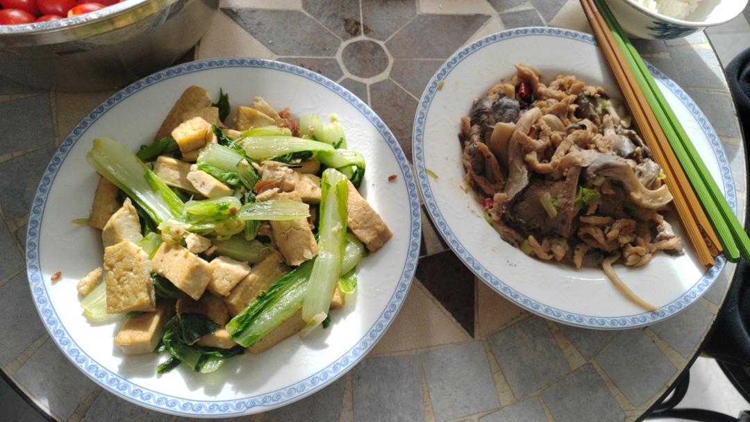 小白菜炒豆腐