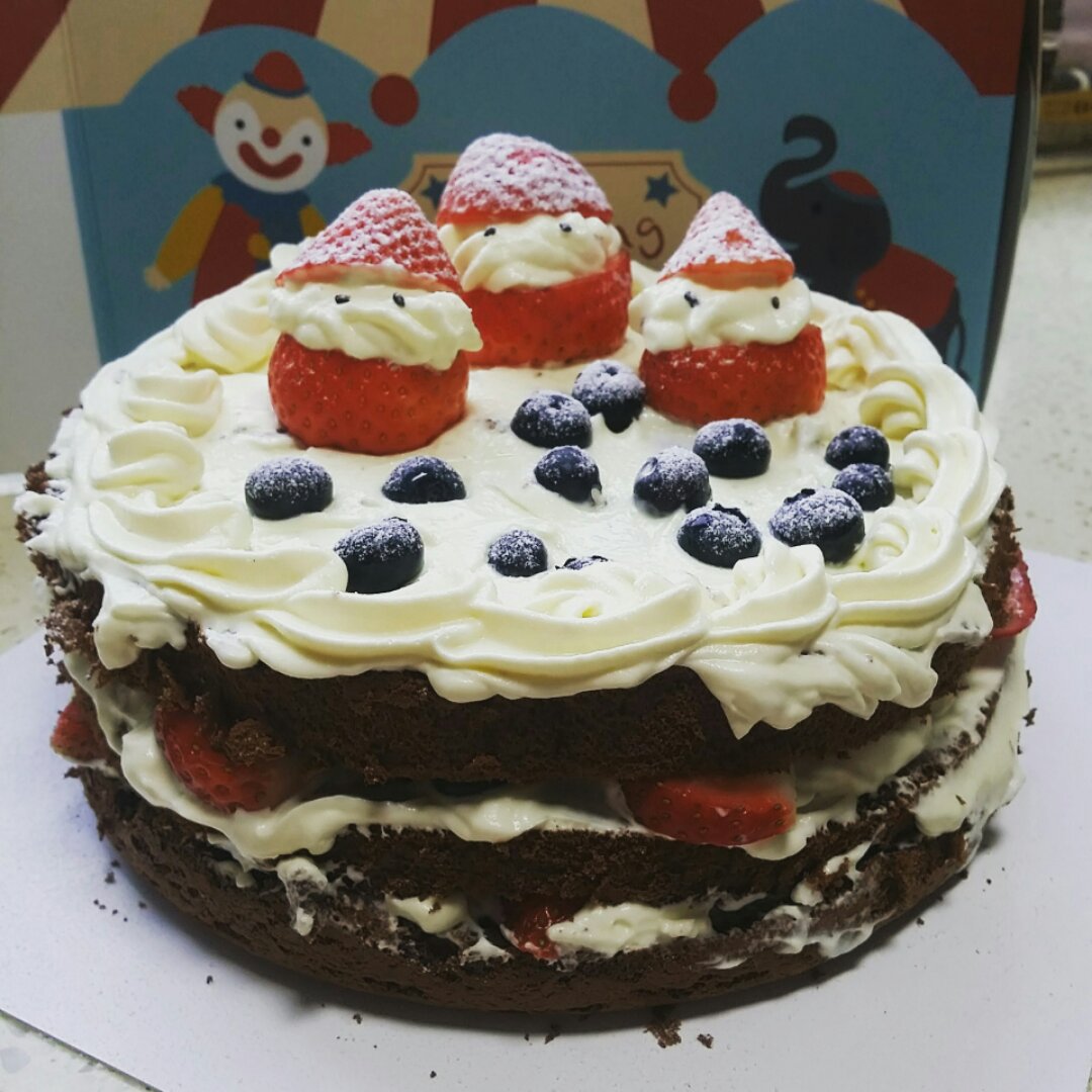 圣诞呆萌裸蛋糕