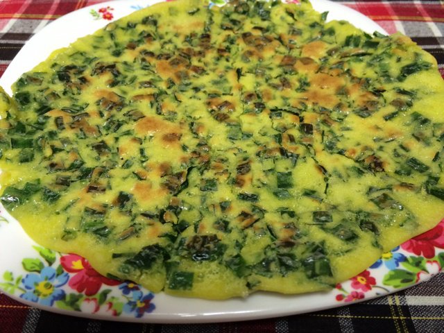 韭菜鸡蛋饼