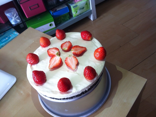 奶油冻芝士蛋糕（免烤，1:1配方）