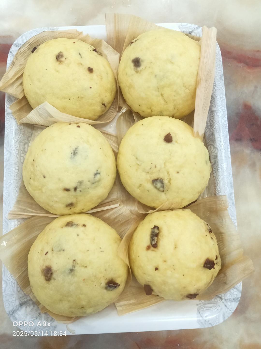 奶香玉米红枣窝头