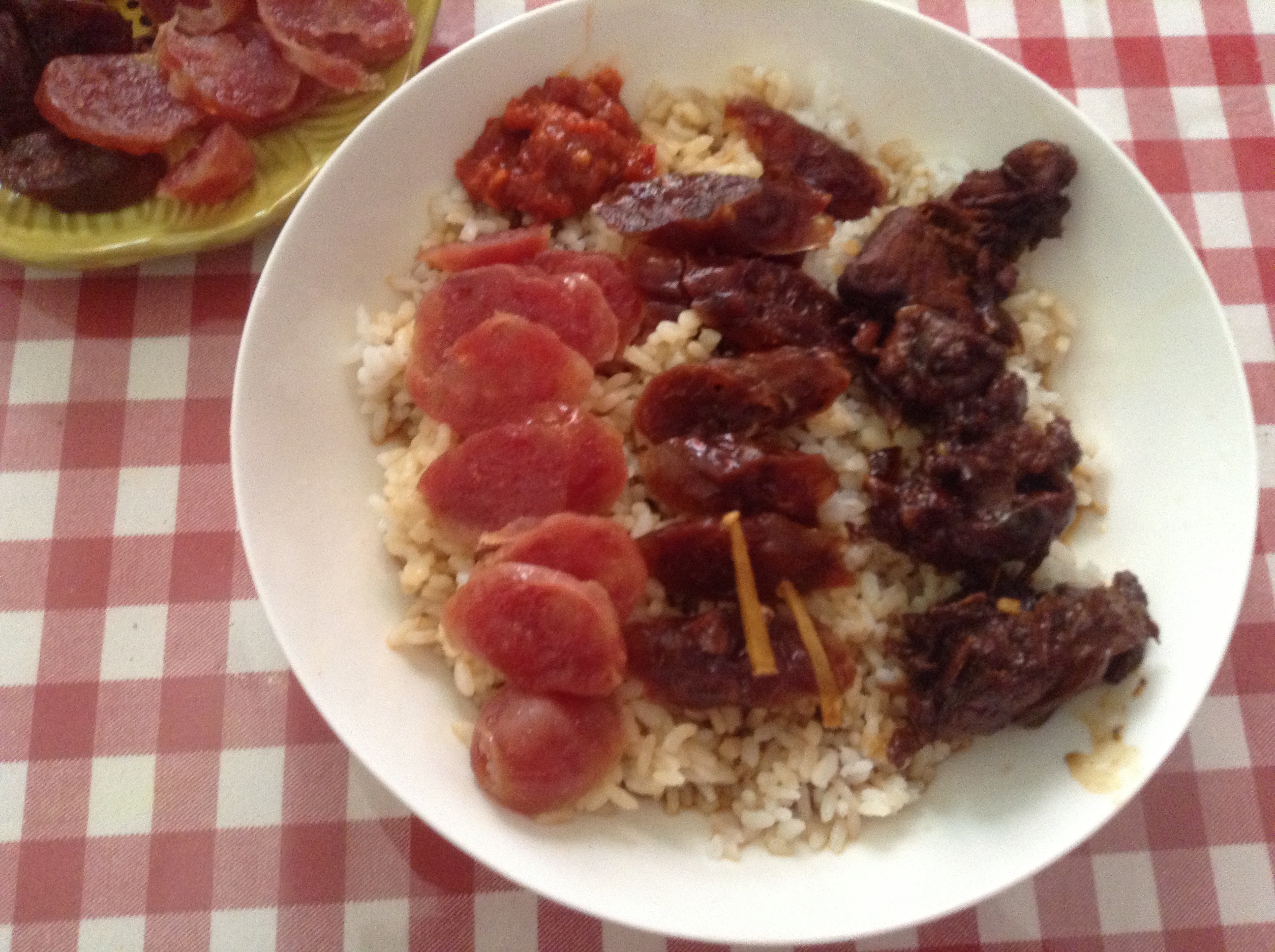 电饭锅版腊肠煲仔饭