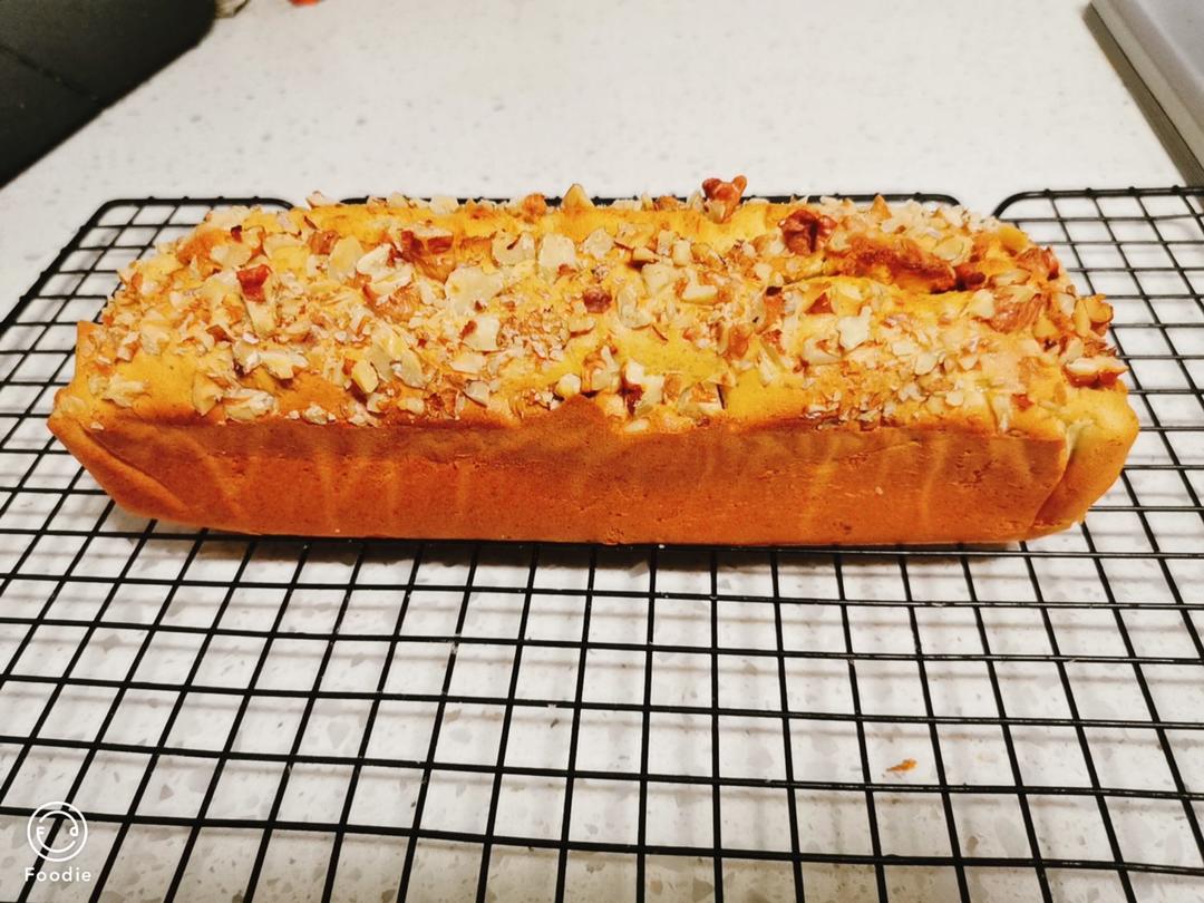 香蕉核桃蛋糕（低油少糖健康版）