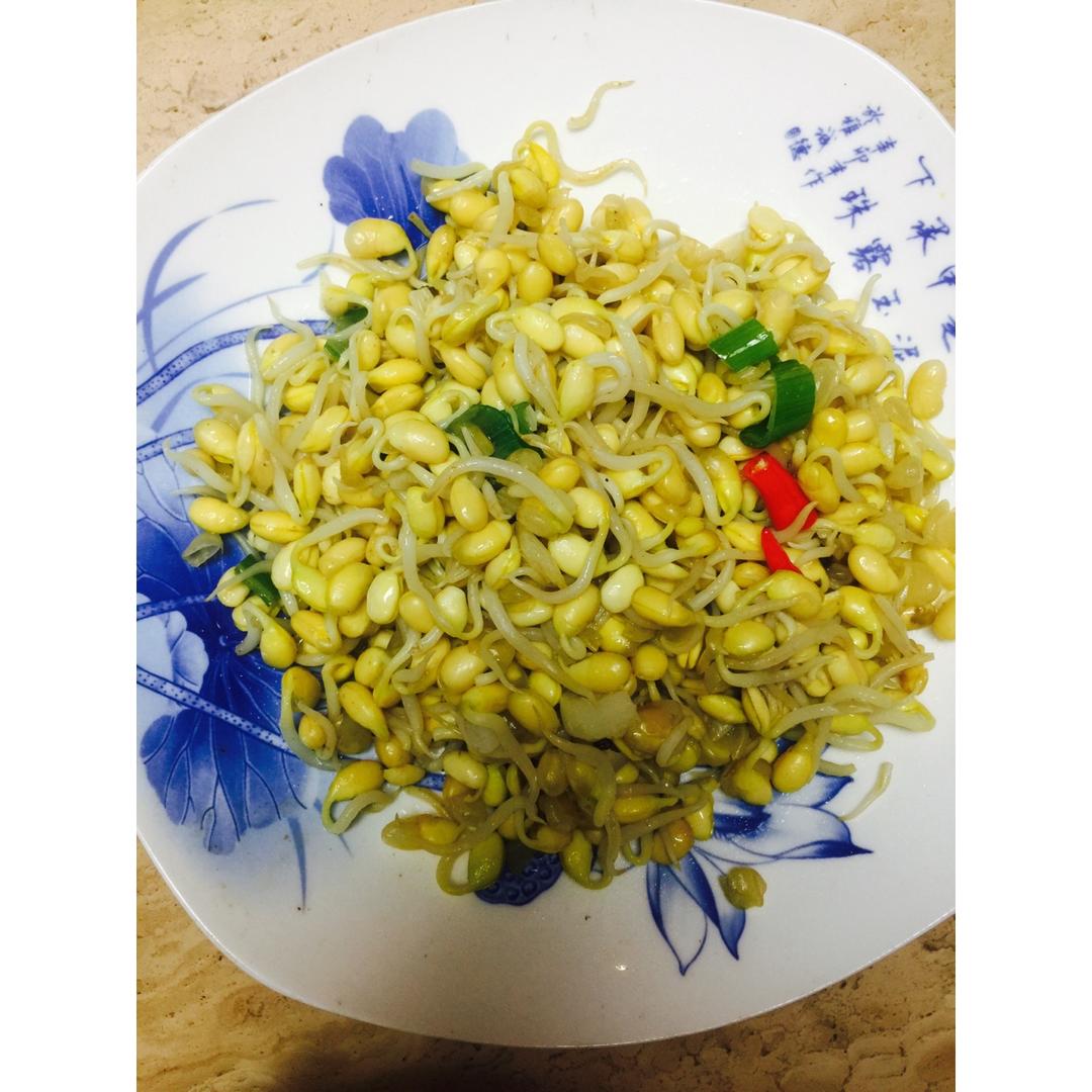 清炒黄豆芽