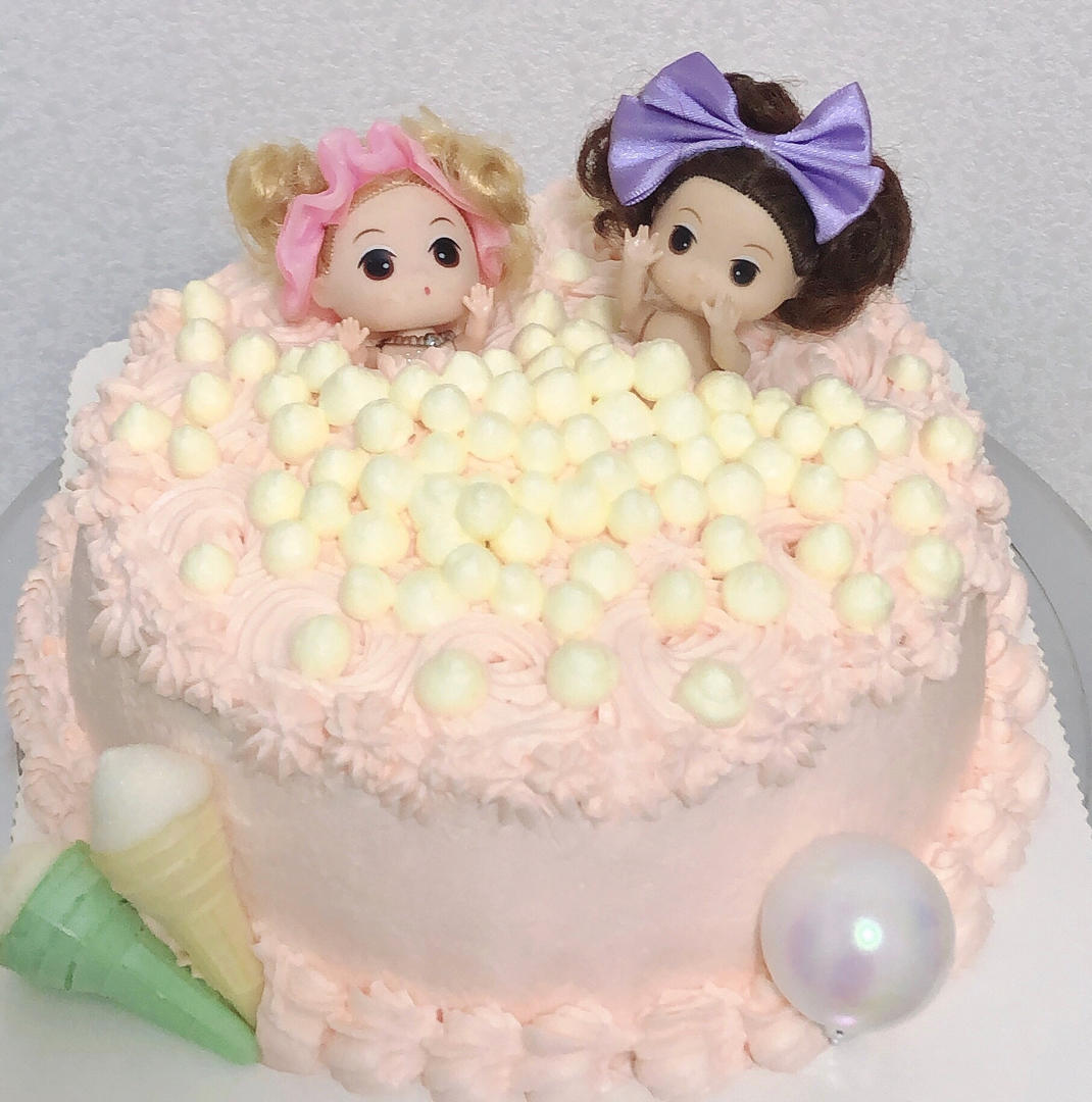 芭比娃娃洗澡蛋糕