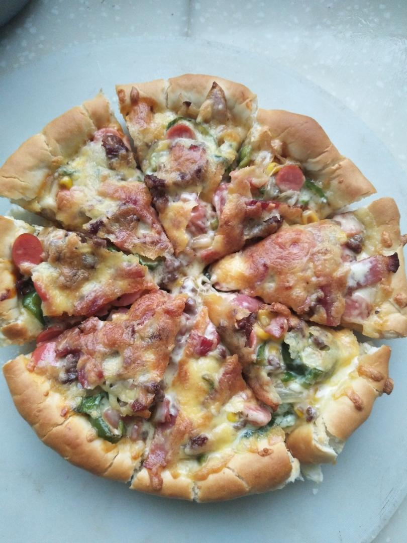淡然-379做的培根牛肉披萨