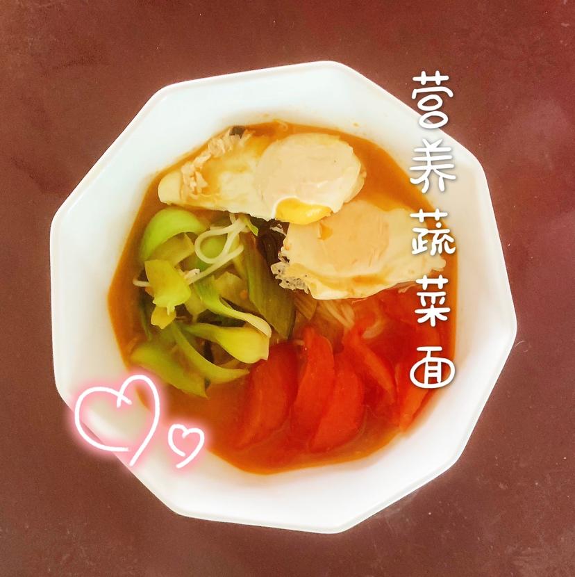 🍜十分钟早餐·简单营养蔬菜面🍜的做法