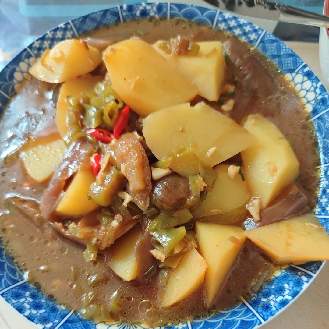 【超下饭】土豆炖茄子