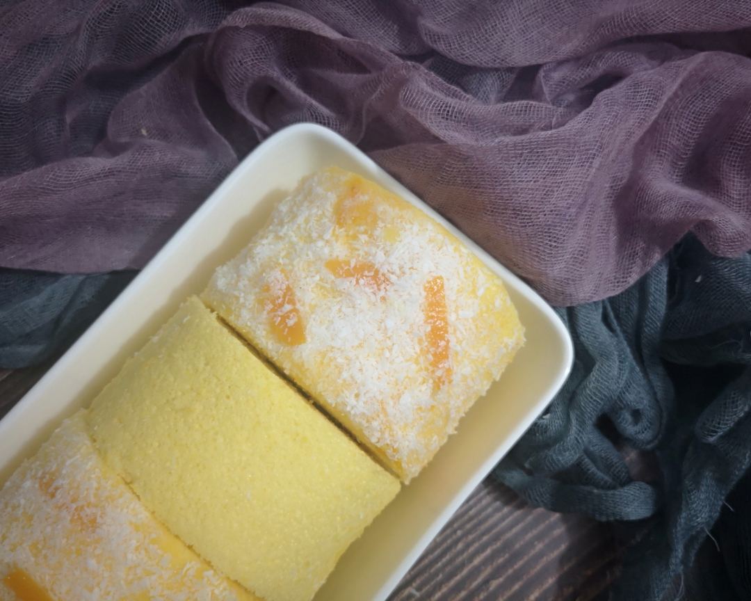 恬橙椰蓉 蛋糕卷的做法