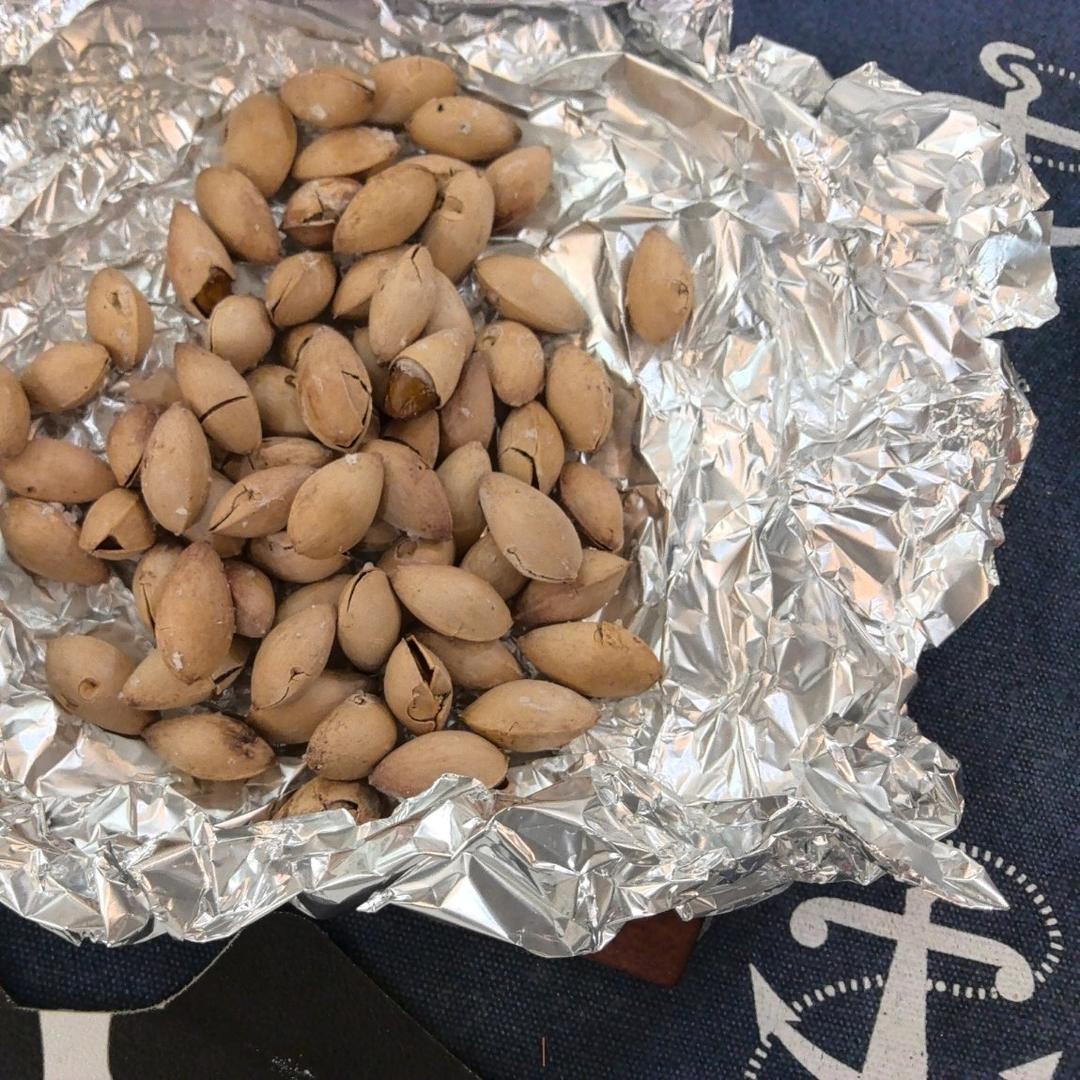 微波炉版vs空气炸锅版盐烤银杏