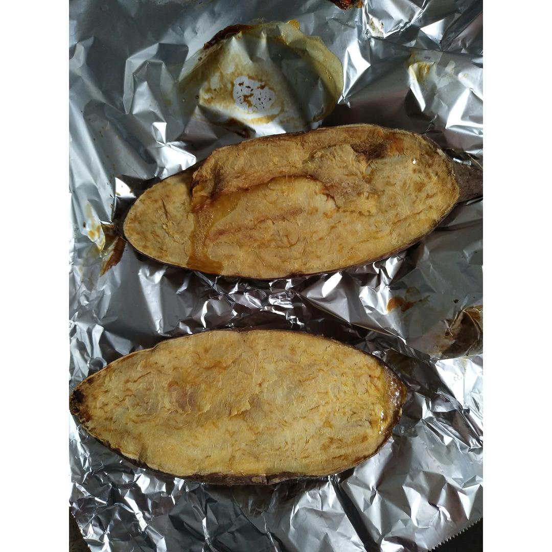 【烤箱版烤红薯】