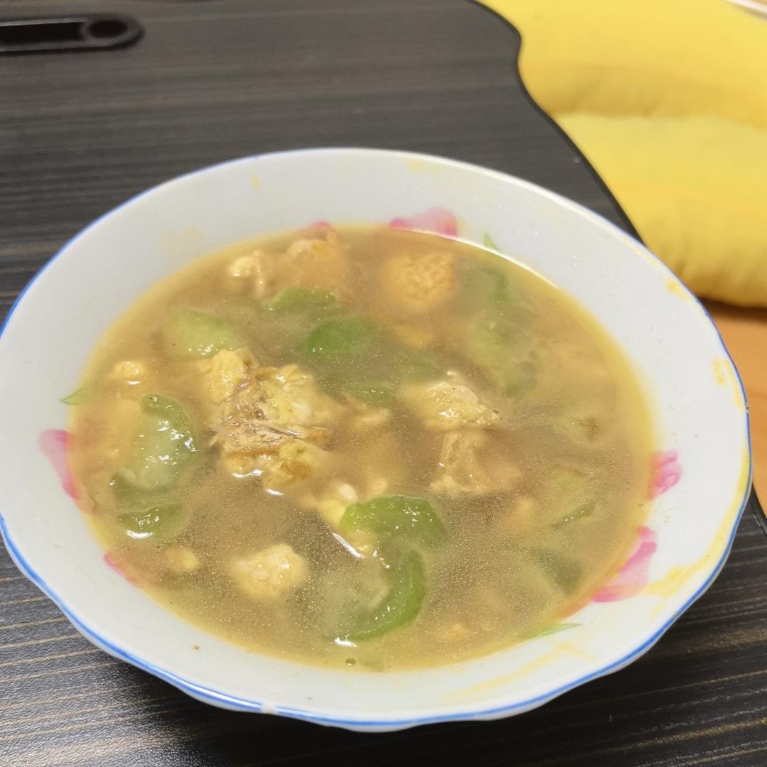 不变色丝瓜汤