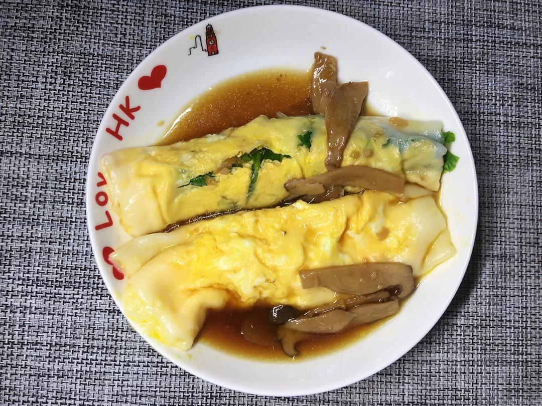 菜心牛肉肠粉