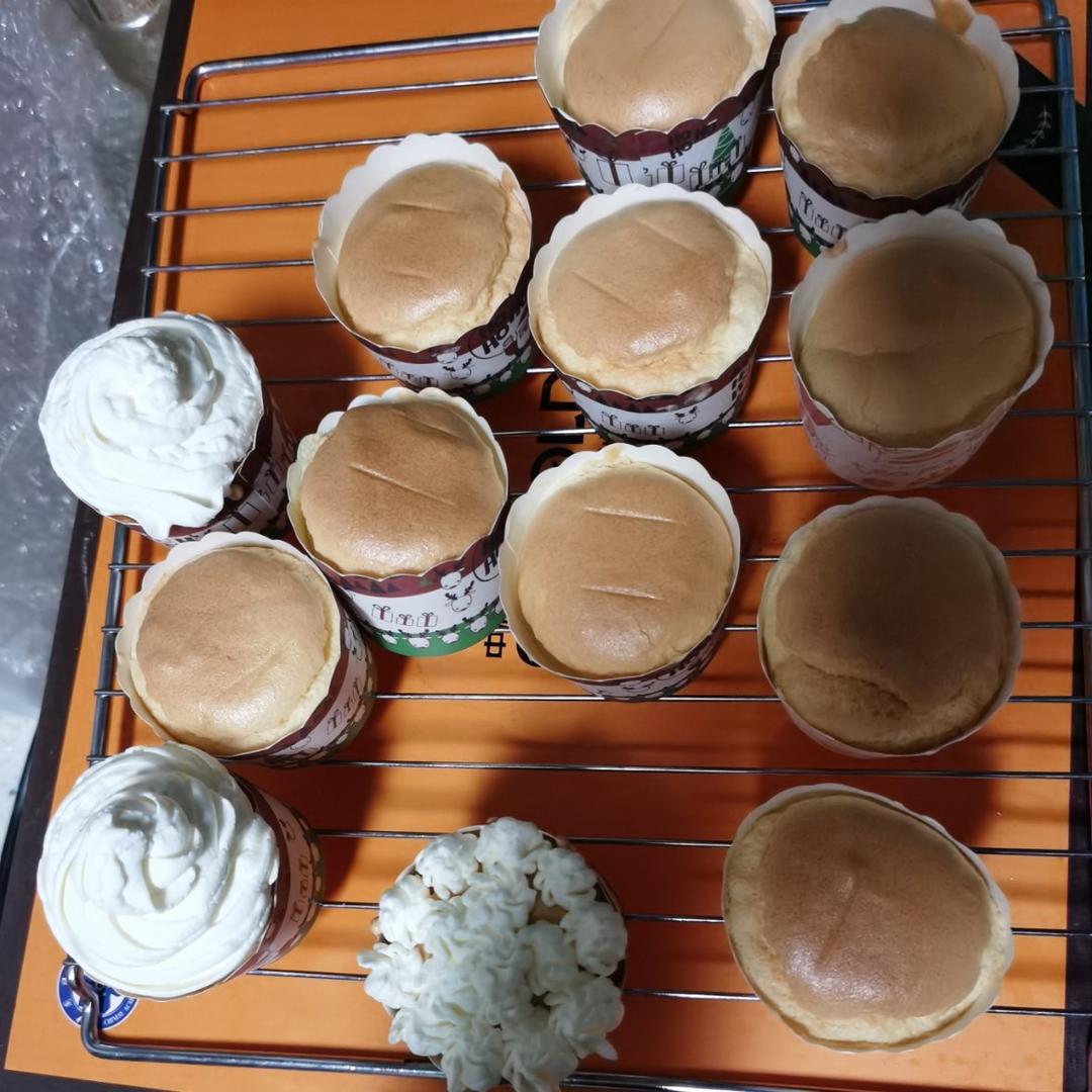 纸杯蛋糕 8寸戚风蛋糕的量