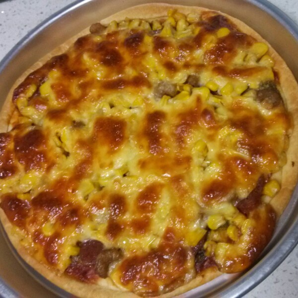 厚底鲜虾培根披萨