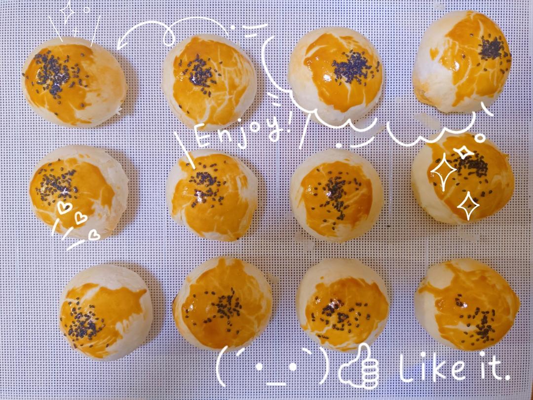 超简单 免揉 酥掉渣的蛋黄酥(超详细附全程视频)不破酥『万能酥皮』