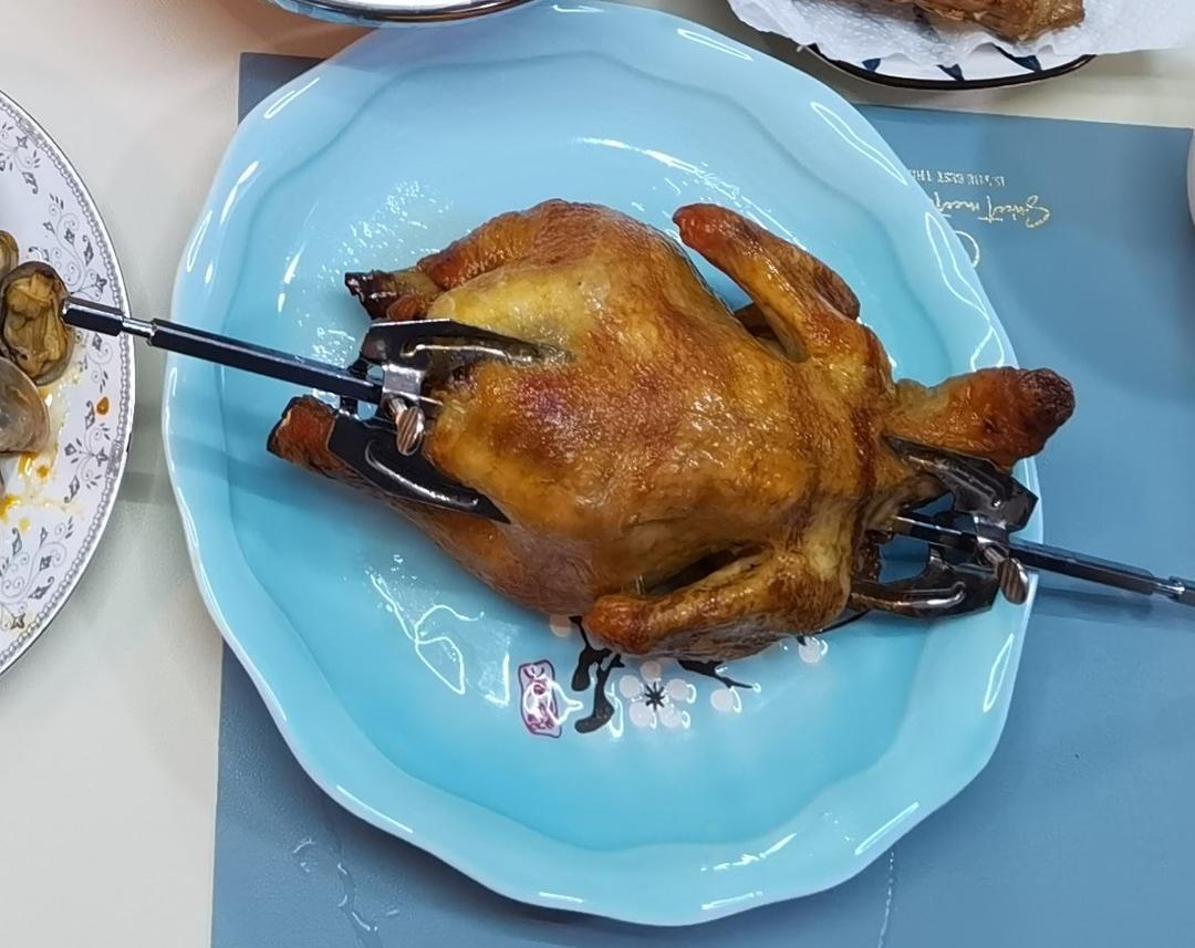 烤箱盐焗鸡