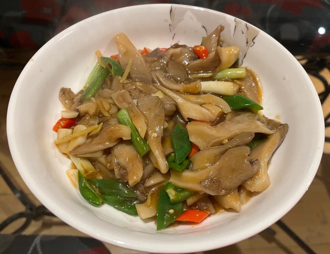 素炒平菇的做法