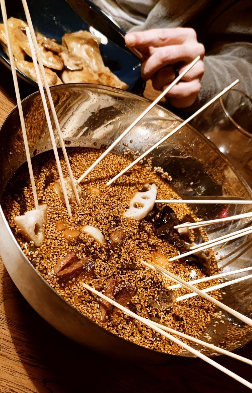 很好吃的冷锅串串