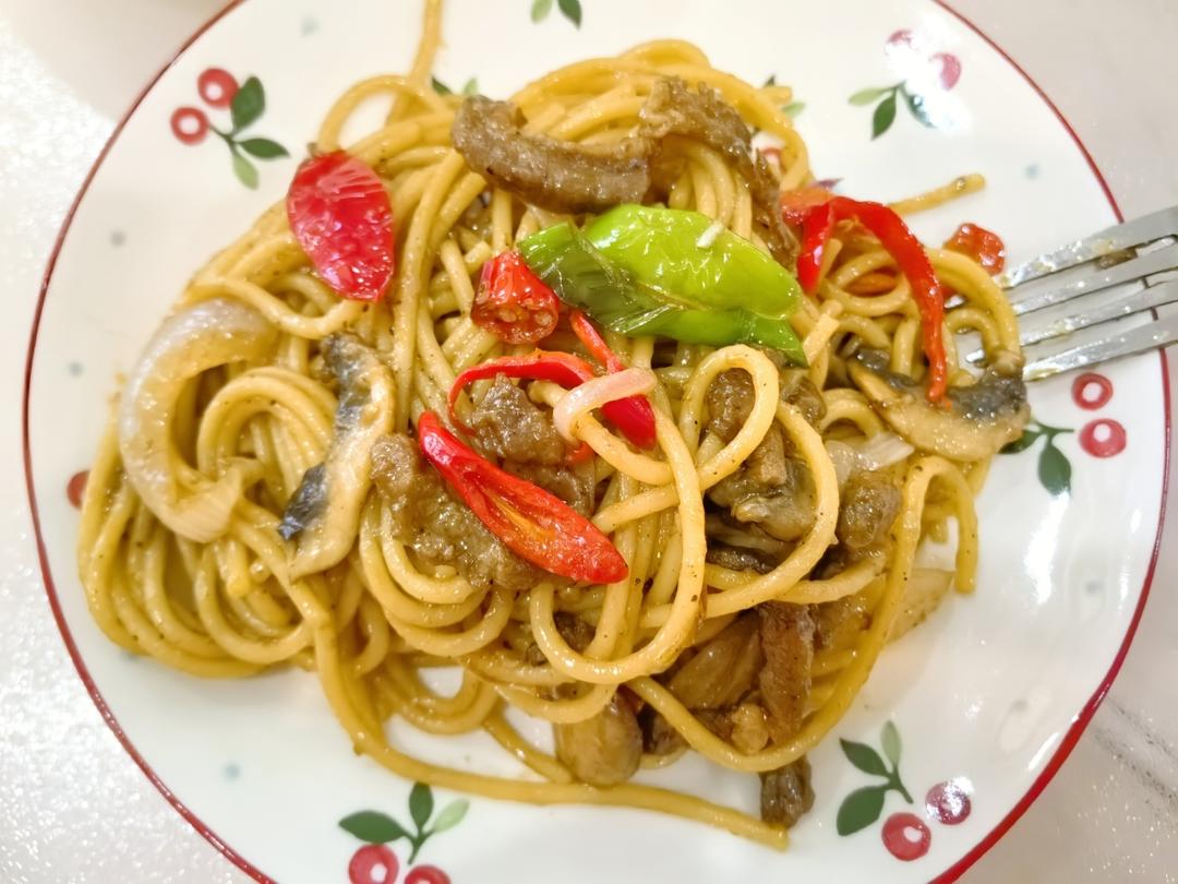 黑胡椒意大利面