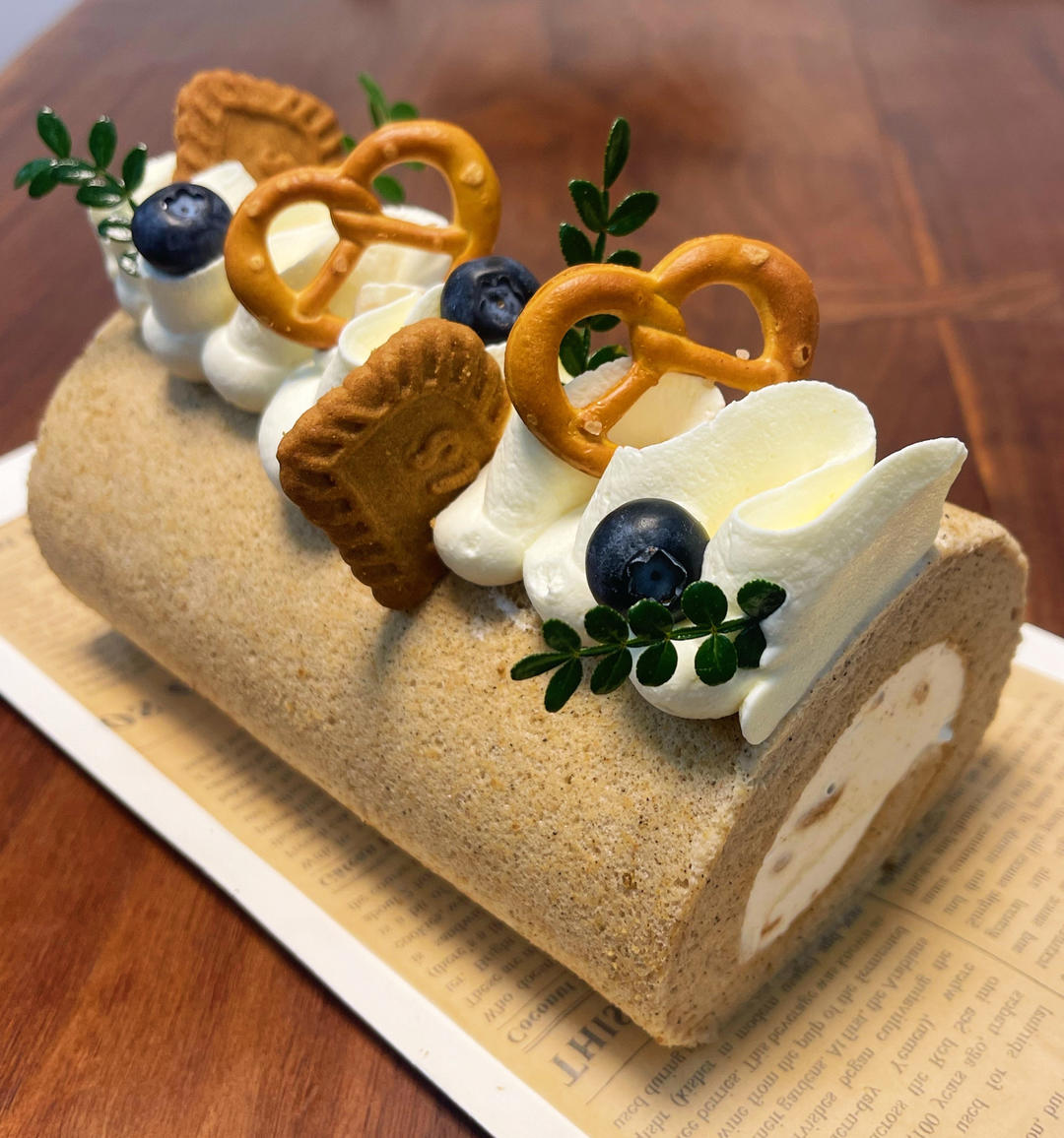 伯爵奶茶蛋糕卷（烫面法）by pink-rabbit