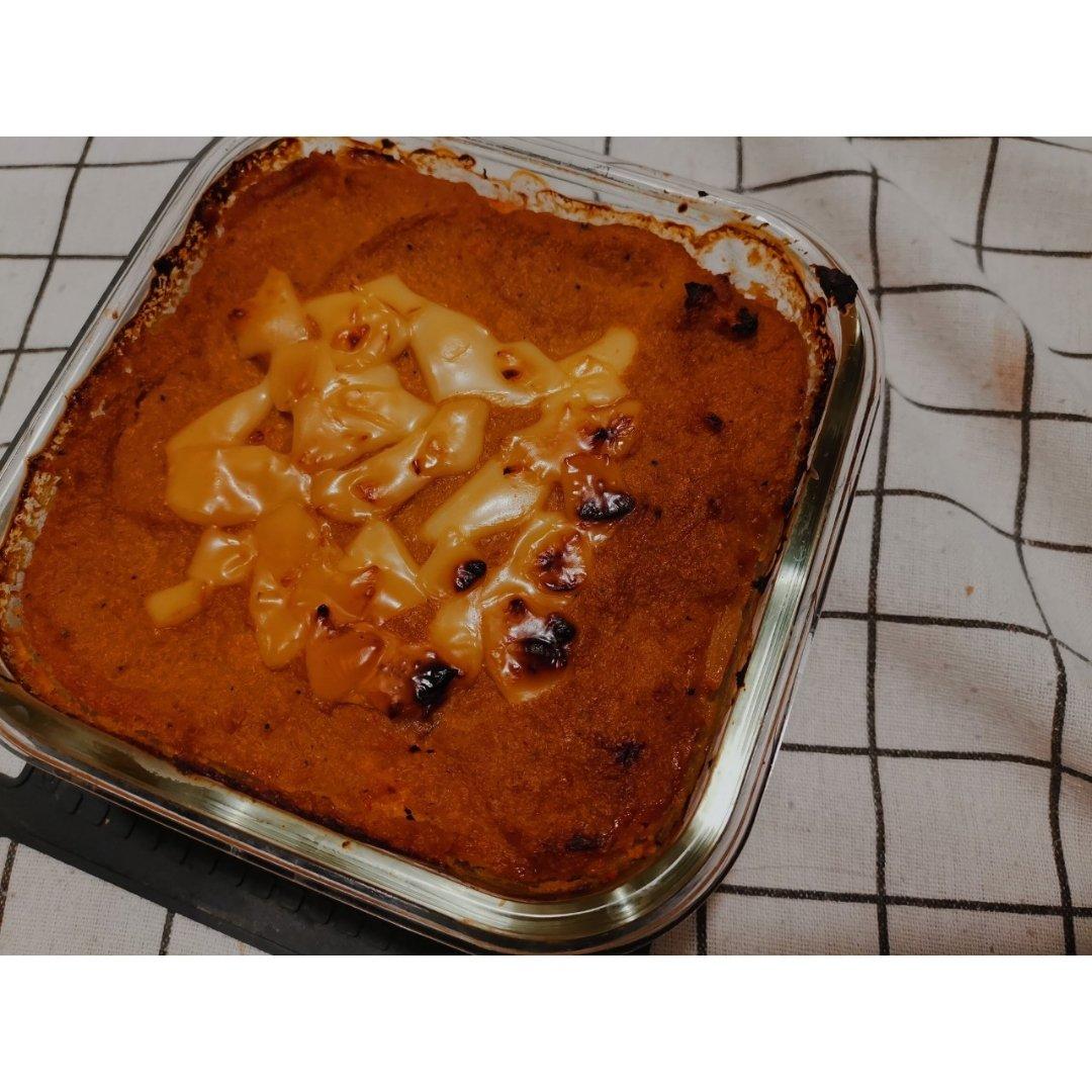 万圣节:辣味金枪鱼焗蔬菜泥深盘🎃Kimchi Tuna Veggie Casserole