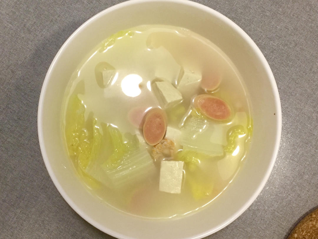 白菜豆腐汤