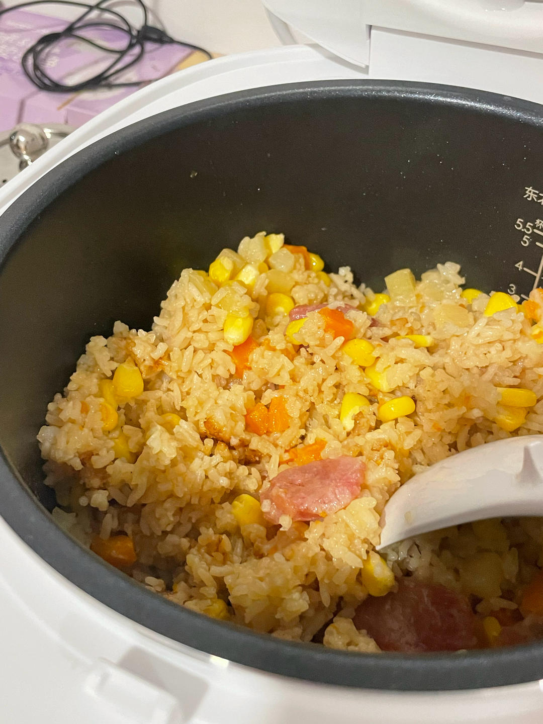 懒人电饭锅香肠焖饭/煲仔饭