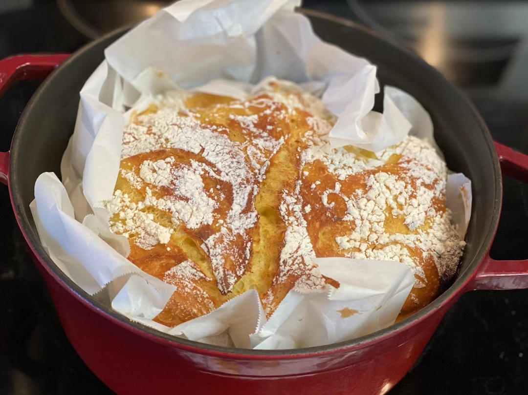 无糖无油的免揉蔓越莓欧包