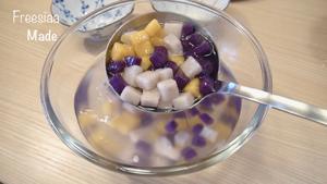 【视频】椰汁芋圆（芋头、红薯、紫薯圆）的做法 步骤11