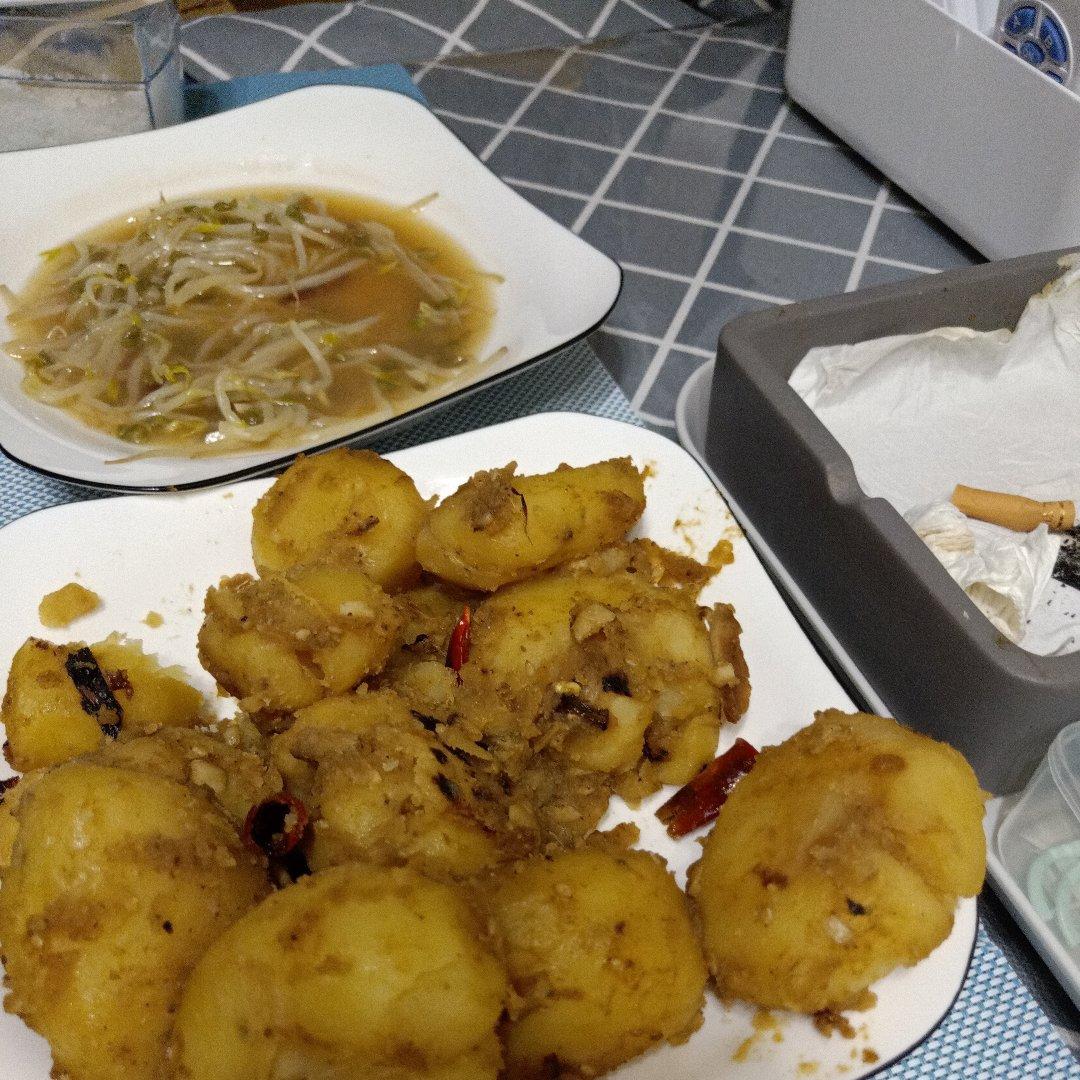 孜然香辣煎小土豆