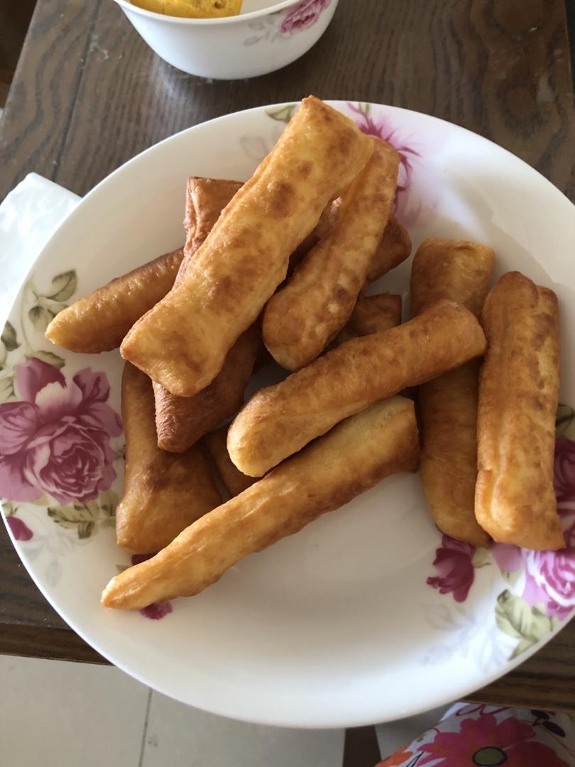 自制无泡打粉油条