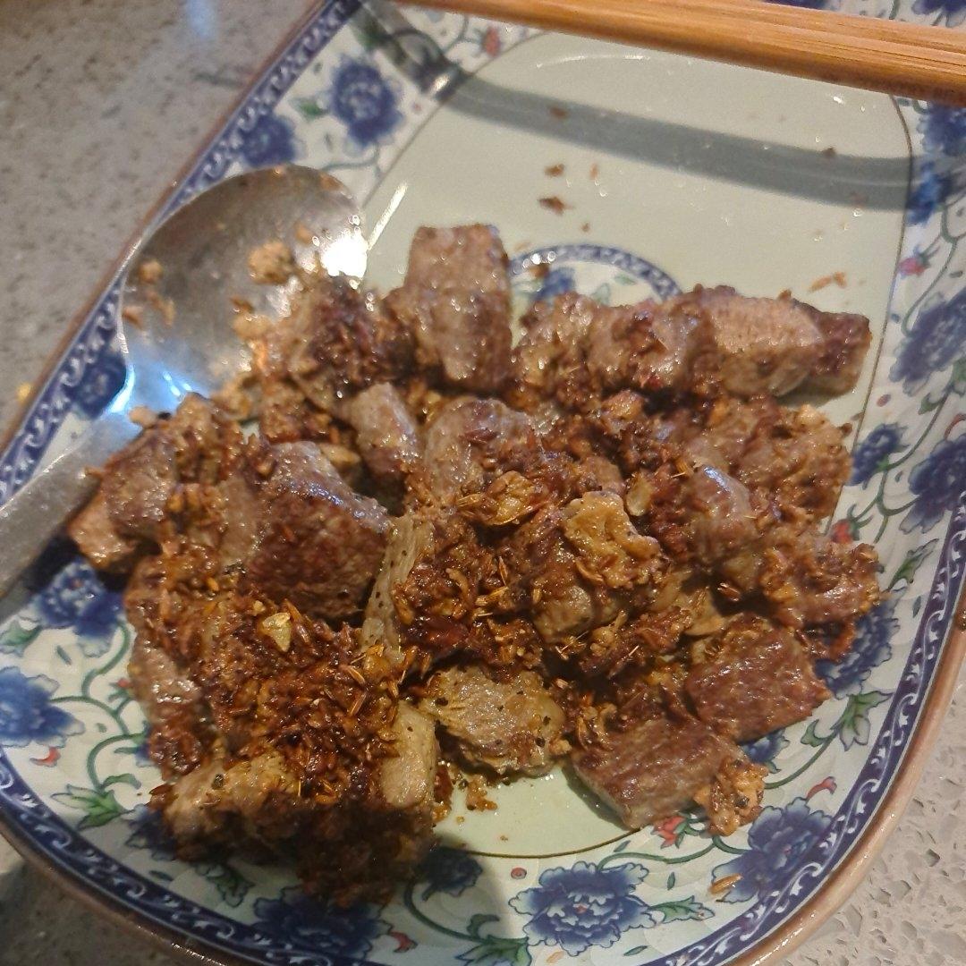 孜然牛肉粒
