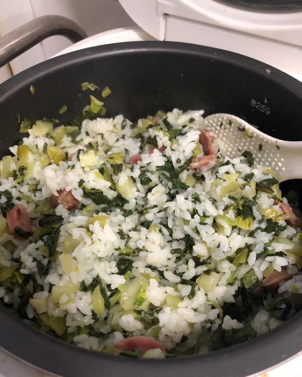 香肠青菜饭