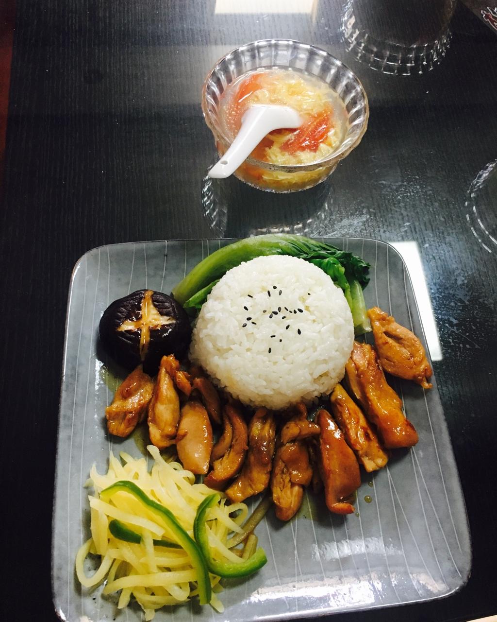 照烧鸡腿饭