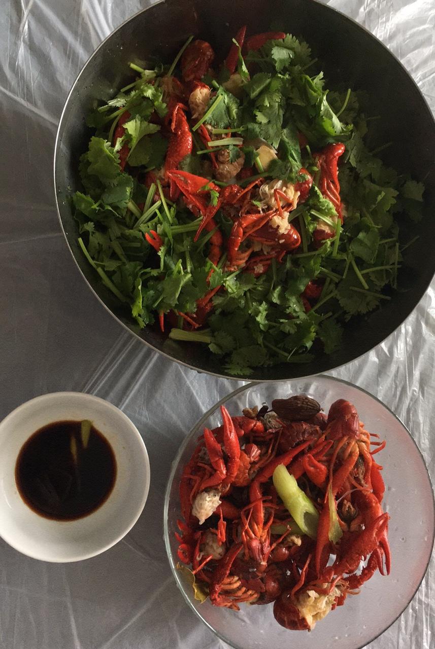 白灼小龙虾