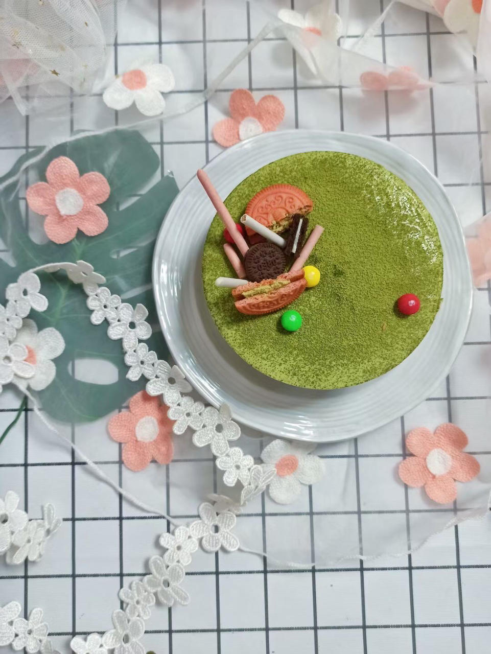 抹茶蜜豆乳酪慕斯🍰/抹茶蜜豆芝士冻