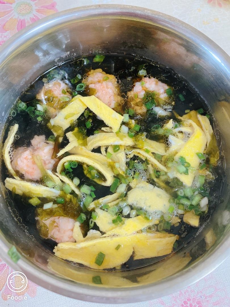 紫菜虾滑汤