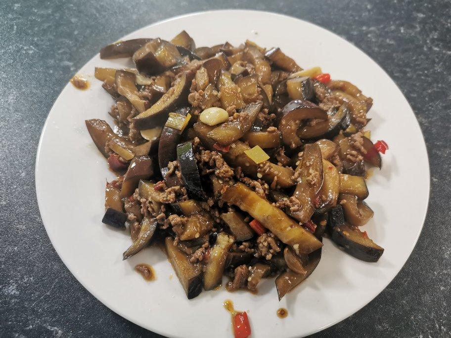 红烧肉沫茄子