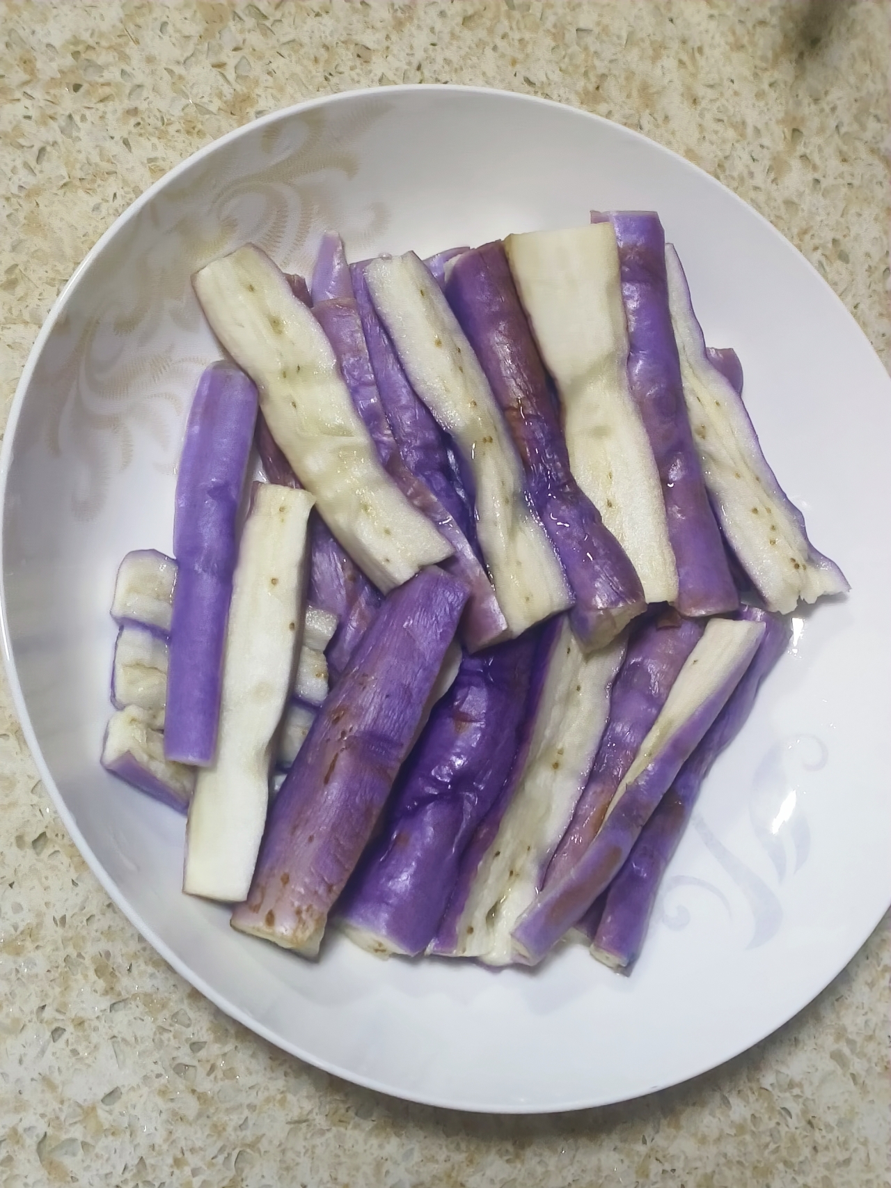 如何蒸出好看的紫色茄子