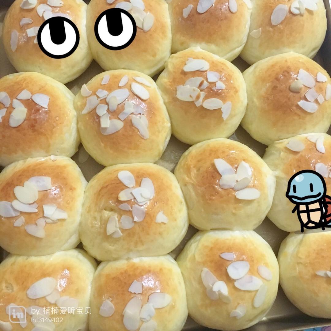鲜奶油小餐包（一次发酵）