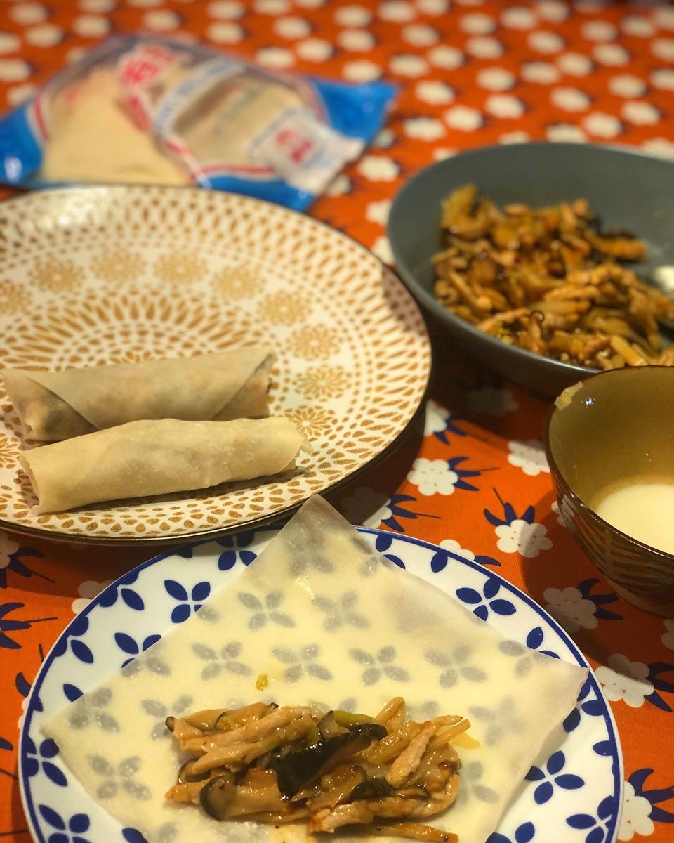 上海春卷——黄芽菜冬笋香菇肉丝馅