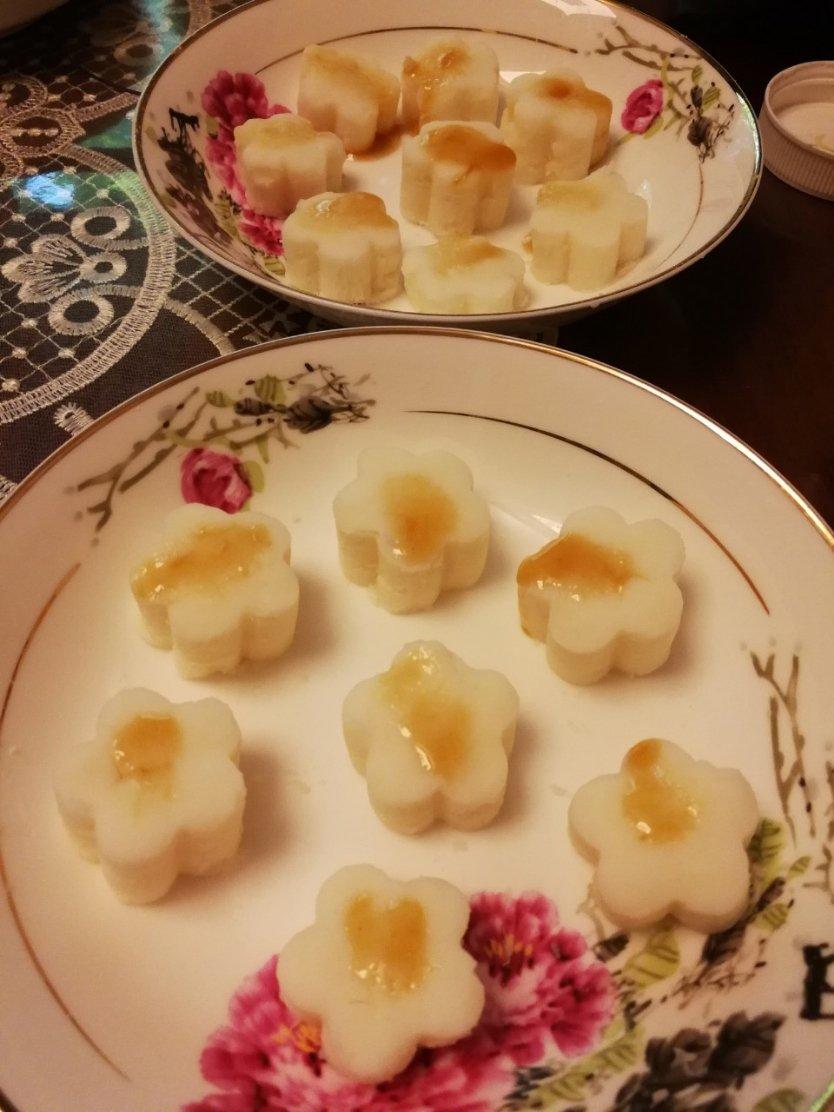 桂花山药紫薯糕