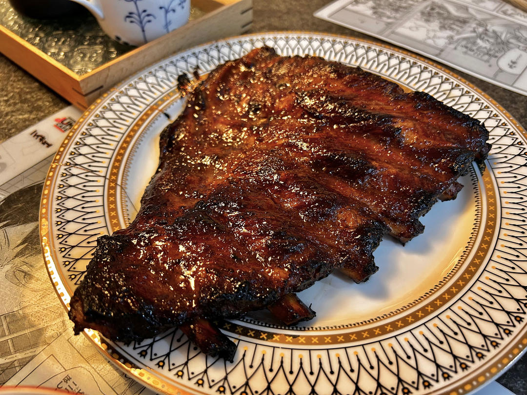 最简单的焦香软糯烤猪肋排