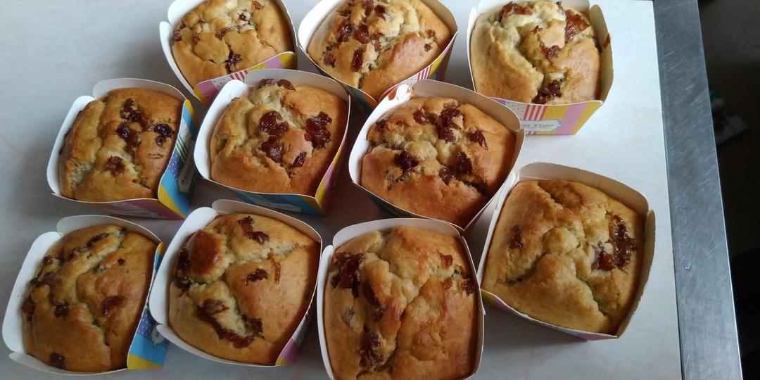 少女心的香蕉蔓越莓玛芬